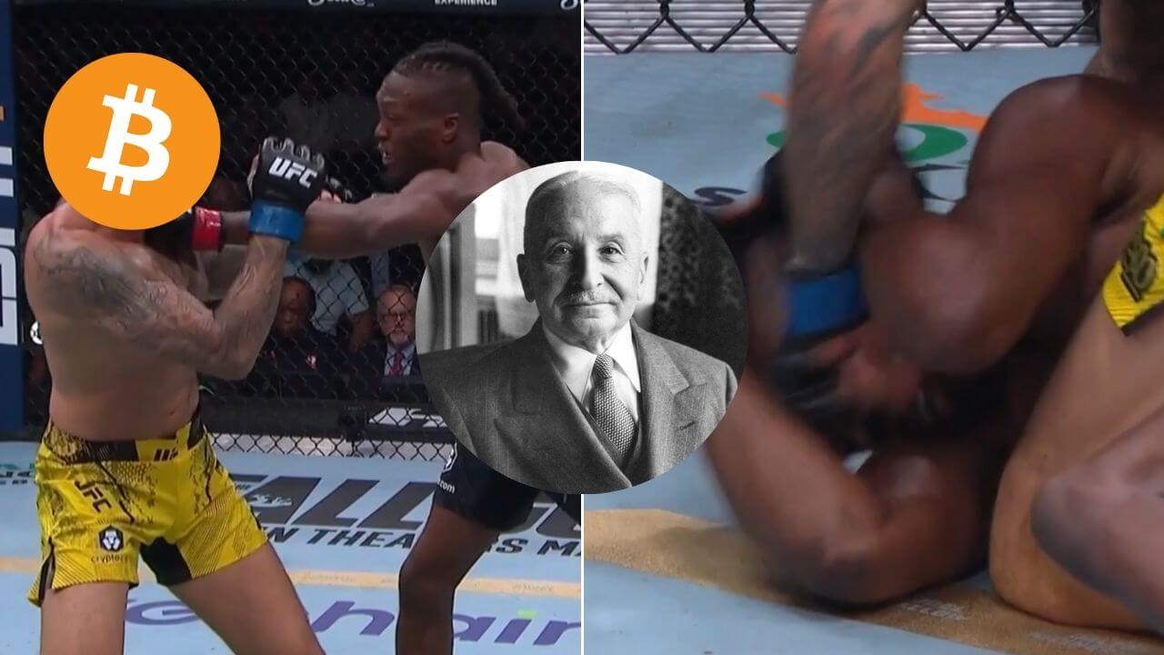 Zawodnik UFC pokonał rywala i…poprosił o wypłatę w Bitcoinie. „Czytajcie von Misesa”