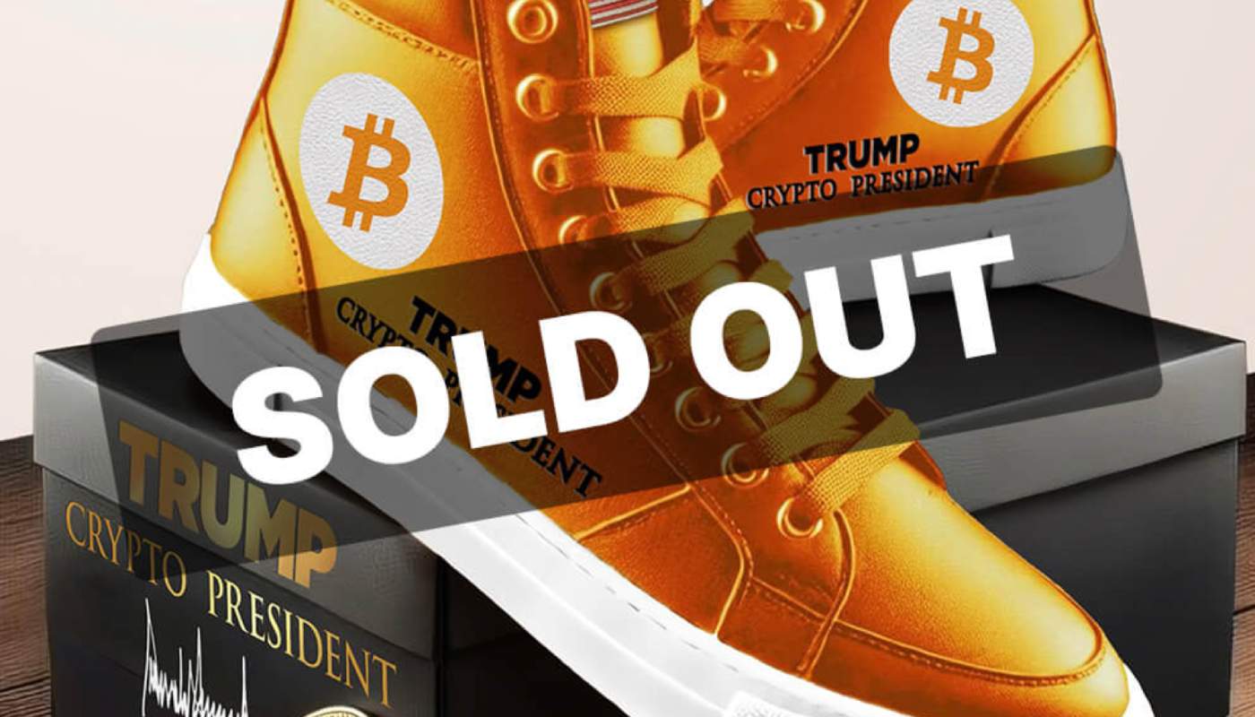 Zebrał 25 milionów i sprzedał buty za 2000zł za parę. Donald Trump zarabia na Bitcoinie