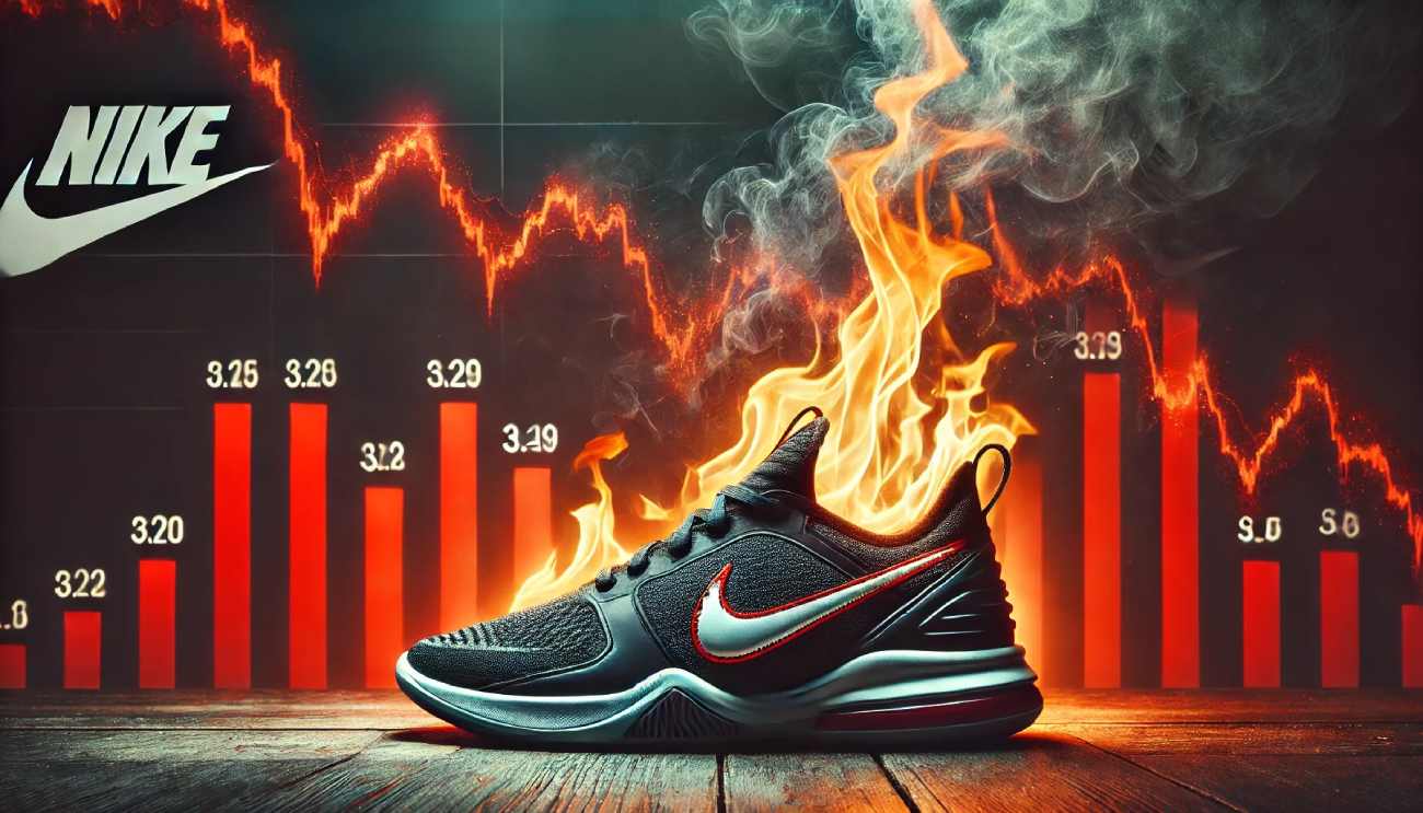 Wodospad na akcjach Nike, -20% w jeden dzień. Co się tam wydarzyło?