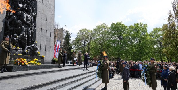 81. rocznica powstania w getcie warszawskim. W stolicy zawyły syreny